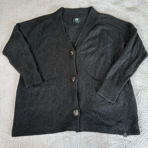 Roots Black Cardigan Sweater